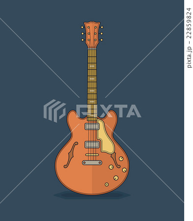 Flat icons of guitar 22859824