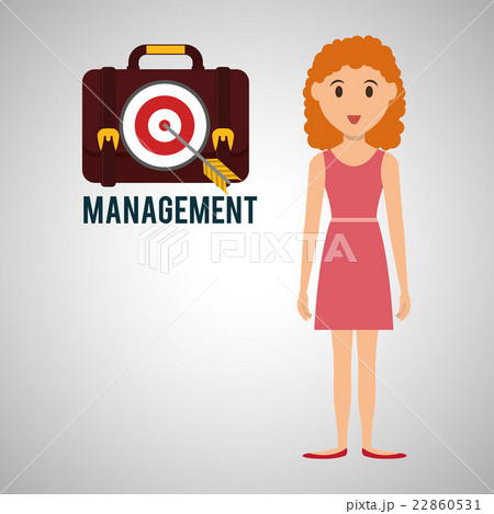 Management design. Person icon. Isolated 22860531