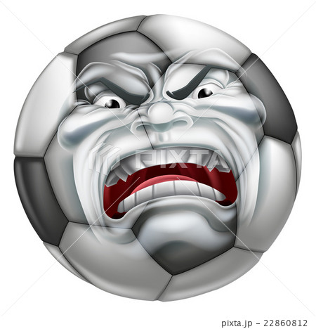 Angry Soccer Football Ball Sports Cartoon Mascot 22860812