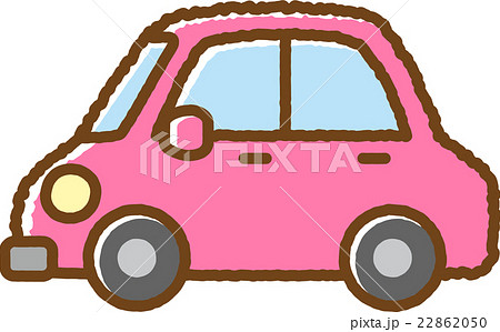 車 ピンク のイラスト素材