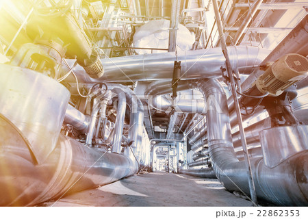 Industrial zone, Steel pipelines and equipment Industrial zone, Steel pipelines and equipment 22862353