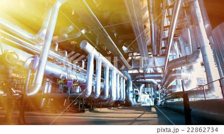 Industrial zone, Steel pipelines and cables  22862734