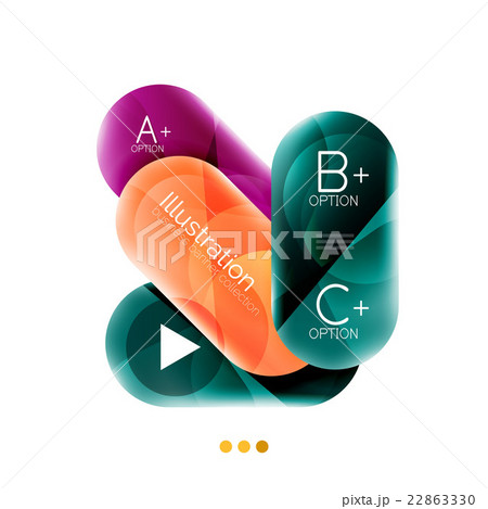 Round business options infographics. Glossy Round business options infographics. Glossy 22863330