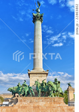 Heroes' Square in Budapest, Hungary, Heroes' Square in Budapest, Hungary, 22863802