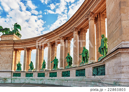 Heroes' Square-in Budapest, Hungary, Heroes' Square-in Budapest, Hungary, 22863803
