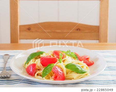 トマトとツナの冷製パスタ 22865049