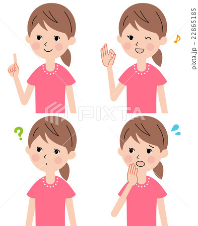 女性の表情セット 22865185