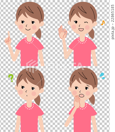 女性の表情セット 22865185