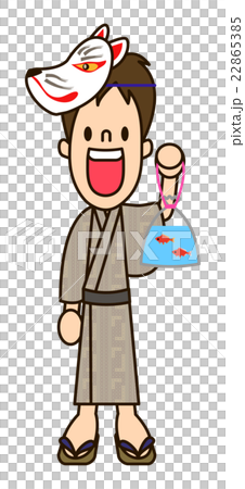 浴衣の男の子 22865385