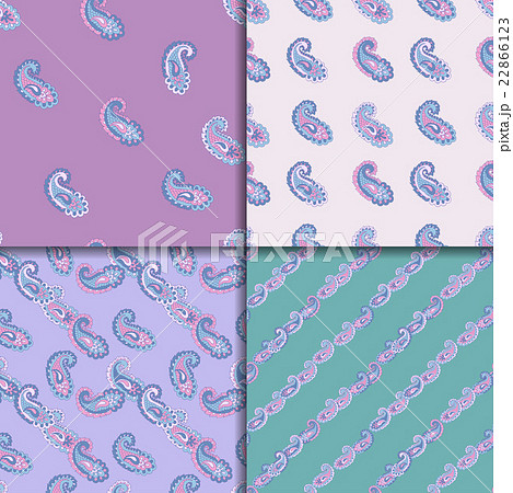 Vector illustration of seamless paisley pattern 22866123