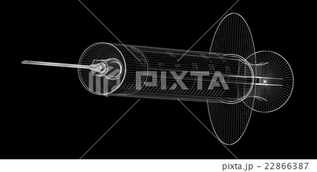 Syringe isolated on background 22866387