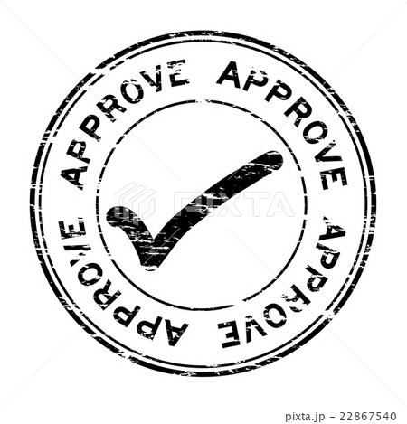 Grunge approve with check symbol stamp 22867540
