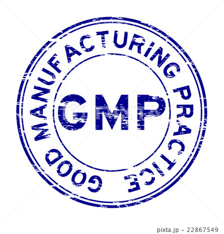 Grunge blue GMP(Good Manufacturing Practice) stamp 22867549