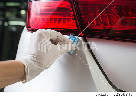 Car detailing series : Coating white car Car detailing series : Coating white car 22869846