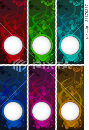 vector set of colored blank templates for coffee p vector set of colored blank templates for coffee p 22870287