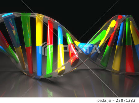 Colored DNA Molecule 22871232