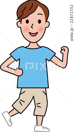 男性　息子　おとうさん　夏　おでかけ 22871552