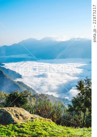 Cloud of sea and blue sky in Alishan National Park Cloud of sea and blue sky in Alishan National Park 22873217