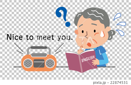 高齢者　女性　英語　イラスト 22874531