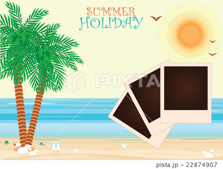 Beach with a photograph. Beach with a photograph. 22874907
