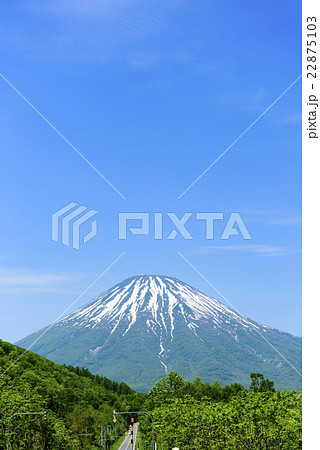 羊蹄山と一本道 羊蹄山と一本道 22875103