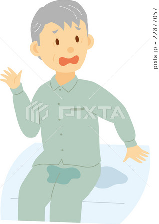 失禁してしまったシニア男性 22877057