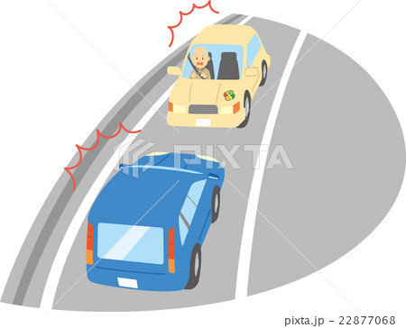 道路を逆走する高齢ドライバー 22877068