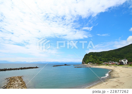 小土肥海水浴場の写真素材