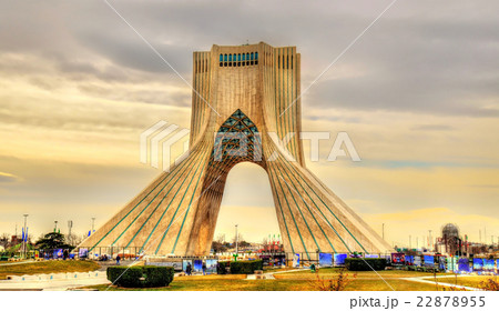 View of the Azadi Tower in Tehran 22878955