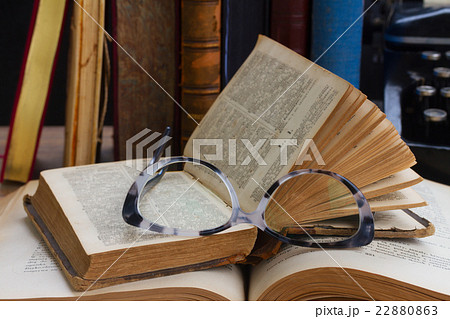 Books and typewriter Books and typewriter 22880863