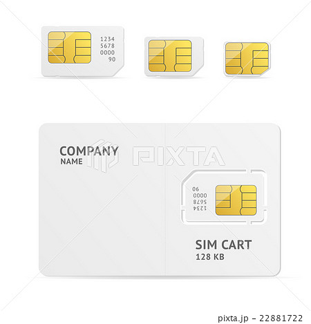 Sim Card Set. Vector 22881722