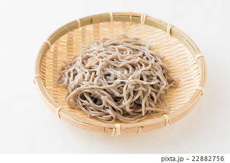 もり蕎麦　ざるそば　白バック 22882756