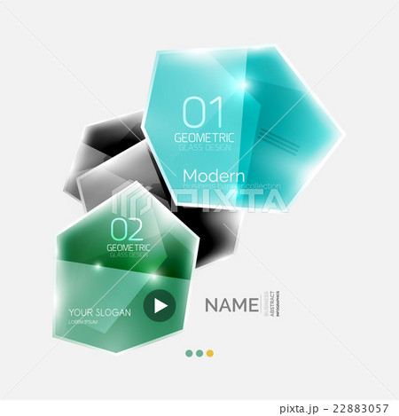 Geometric shaped business infographics Geometric shaped business infographics 22883057