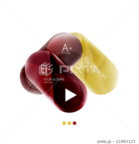 Round business options infographics. Glossy Round business options infographics. Glossy 22883125