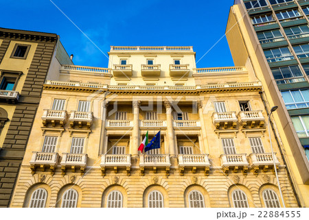 Buildings at the seafront promenade of Naples 22884555