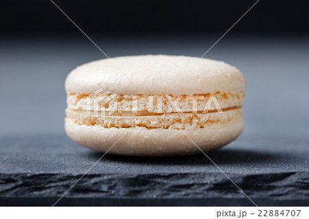 Colorful French Macarons on the slate background Colorful French Macarons on the slate background 22884707