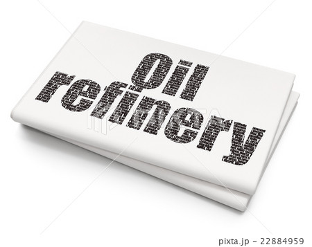 Industry concept: Oil Refinery on Blank Newspaper Industry concept: Oil Refinery on Blank Newspaper 22884959