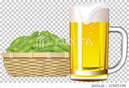 ビールと枝豆 22885246