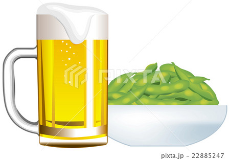 ビールと枝豆 22885247