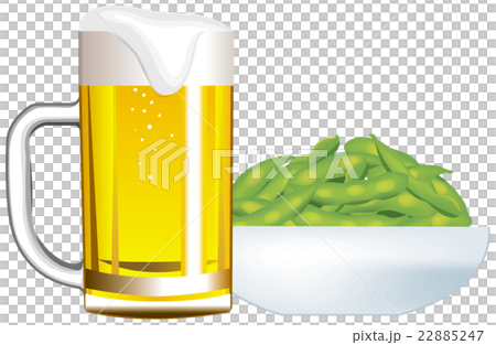ビールと枝豆 22885247
