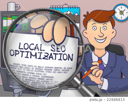 Local SEO Optimization through Magnifying Glass 22886813