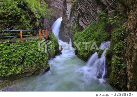 Thurfaelle, waterfalls in the Toggenburg valley 22888307