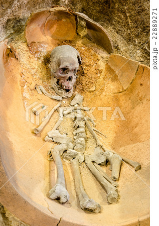 金隈遺跡甕棺と出土人骨 金隈遺跡甕棺と出土人骨 22889271