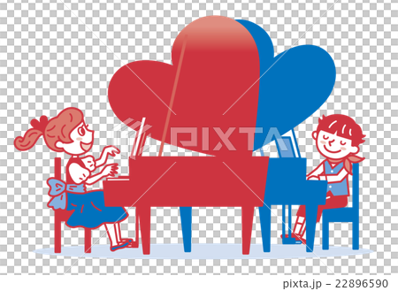 ピアノ　子供　イラスト 22896590