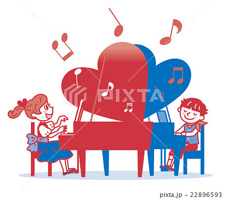 ピアノ　子供　イラスト 22896593