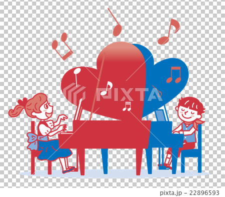 ピアノ　子供　イラスト 22896593
