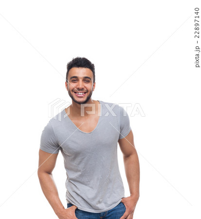 Casual man happy smile young handsome guy 22897140