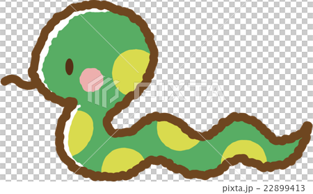 ヘビ（緑） 22899413