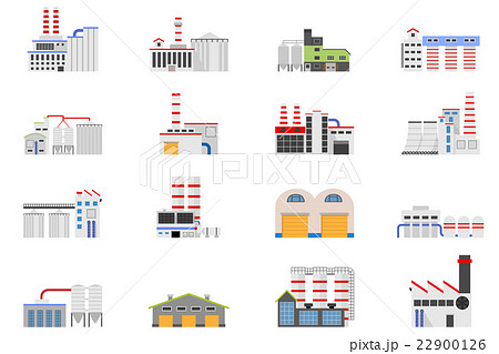 Industrial And Manufacturing Factory Building Stock Illustration