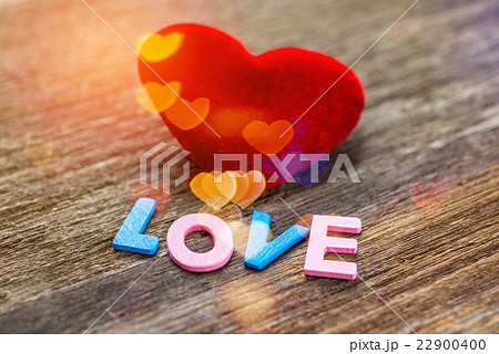 Love message written by colour paper 22900400